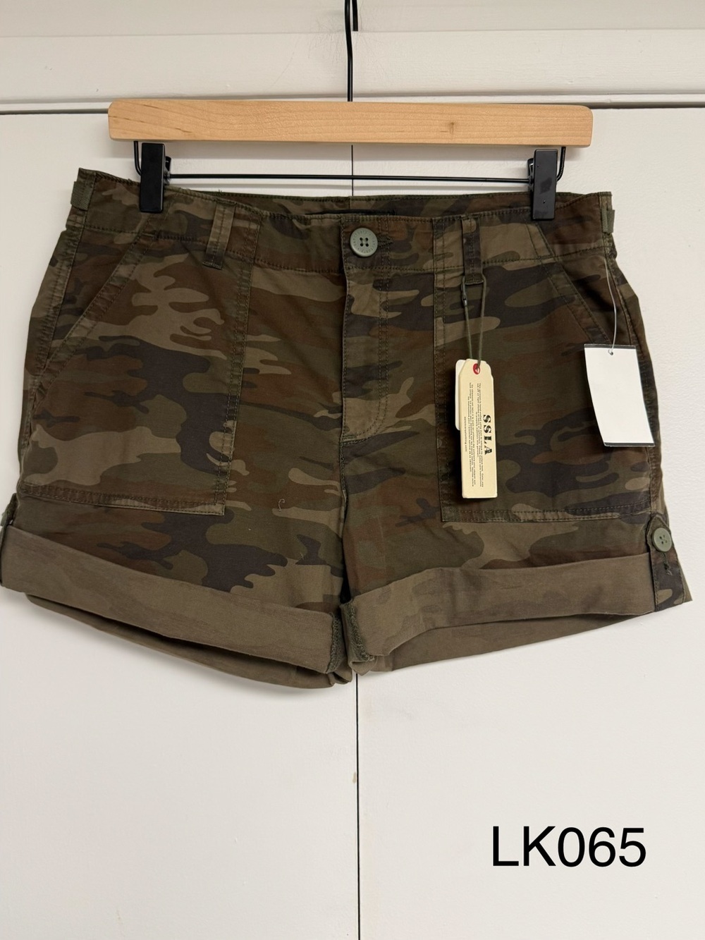 Sanctuary Standard Surplus Camo Utility Shorts NWT 27